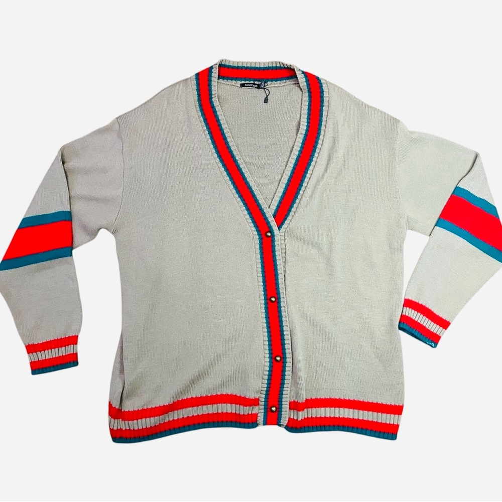 BooHoo acrylic cardigan XL